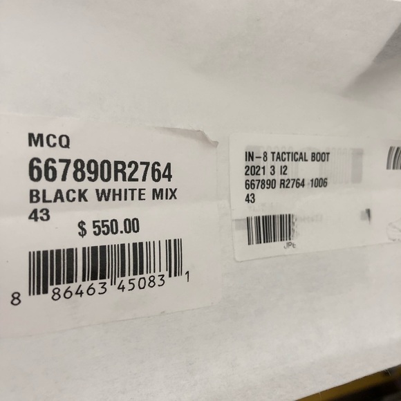 Alexander Mcqueen Men’s MCQ Tactical Boots $550 main image 6